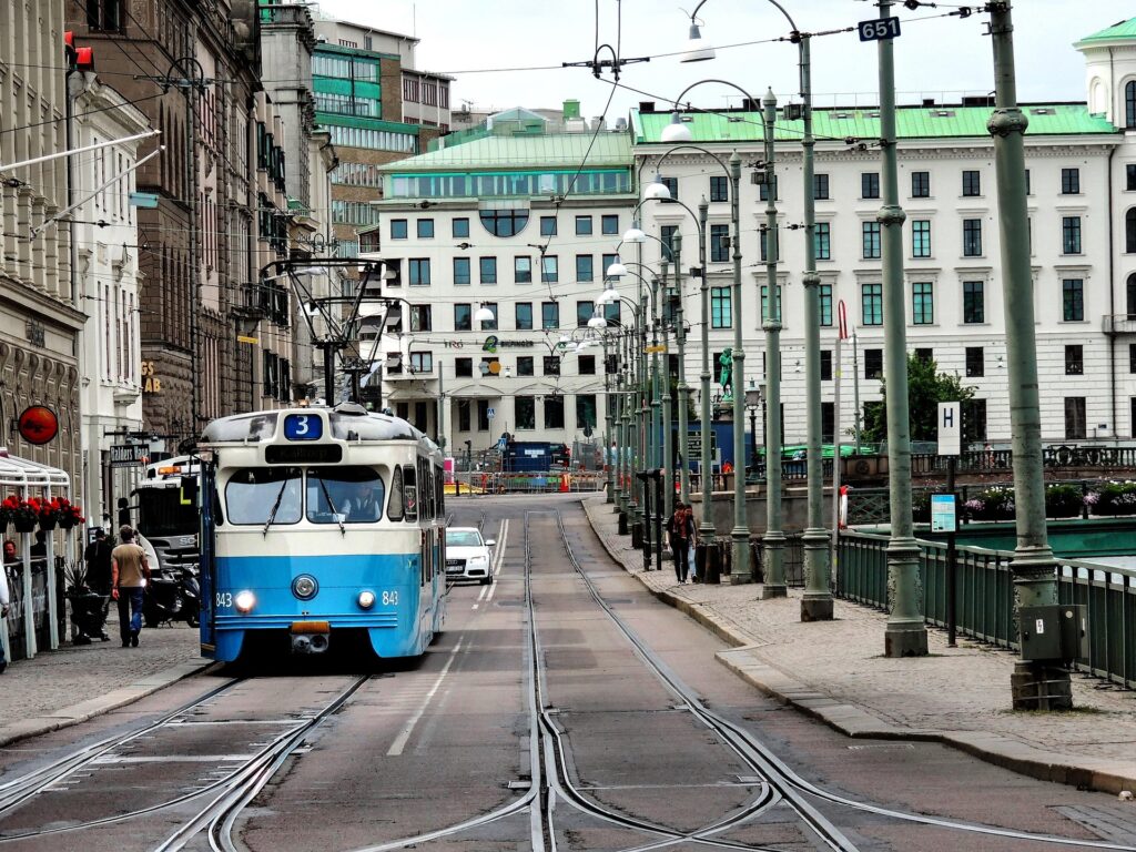 spårvagn buss och tåg i Göteborg